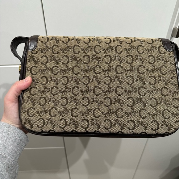 Vintage Celine canvas and leather brown bag - Picture 8 of 16